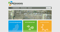 Desktop Screenshot of erdmann-gmbh.de